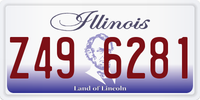 IL license plate Z496281