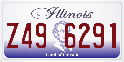 IL license plate Z496291