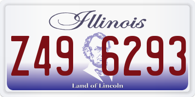 IL license plate Z496293