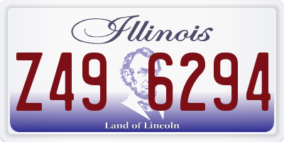 IL license plate Z496294
