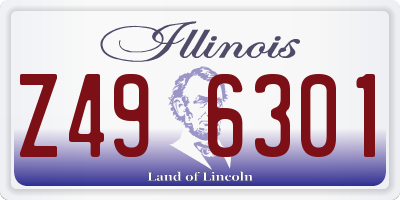 IL license plate Z496301