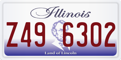 IL license plate Z496302