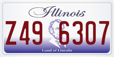 IL license plate Z496307