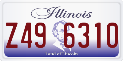 IL license plate Z496310