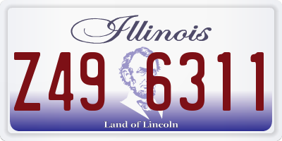 IL license plate Z496311