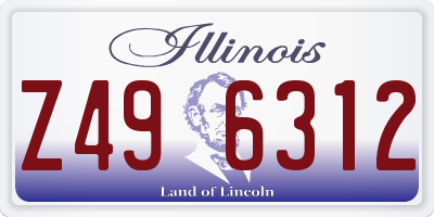 IL license plate Z496312