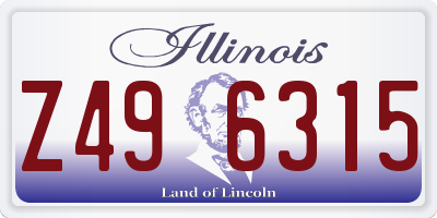 IL license plate Z496315