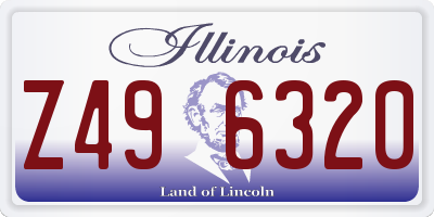 IL license plate Z496320