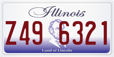 IL license plate Z496321