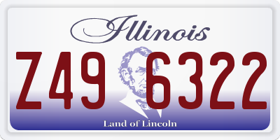 IL license plate Z496322