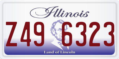 IL license plate Z496323