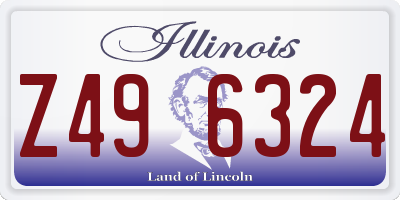 IL license plate Z496324