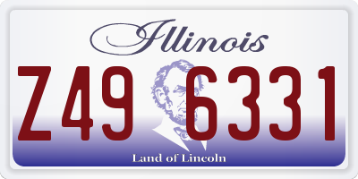 IL license plate Z496331