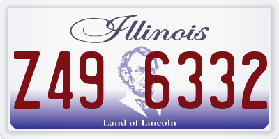 IL license plate Z496332