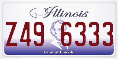 IL license plate Z496333