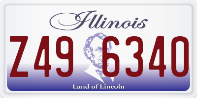 IL license plate Z496340