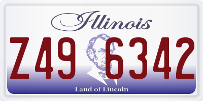 IL license plate Z496342