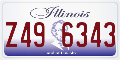 IL license plate Z496343