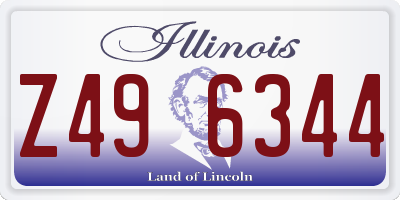 IL license plate Z496344