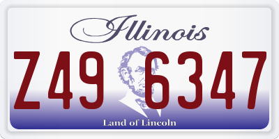 IL license plate Z496347