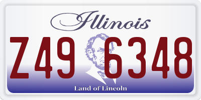 IL license plate Z496348