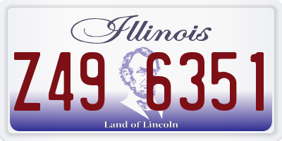IL license plate Z496351