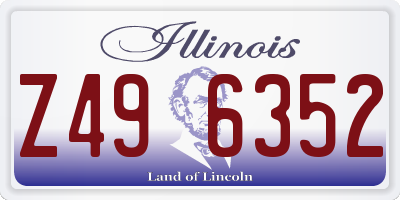 IL license plate Z496352