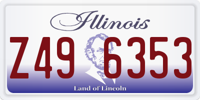 IL license plate Z496353