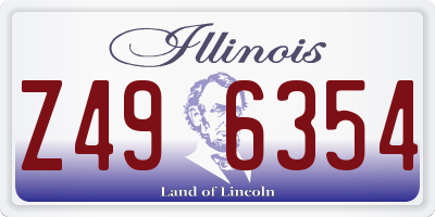 IL license plate Z496354