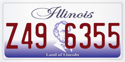 IL license plate Z496355