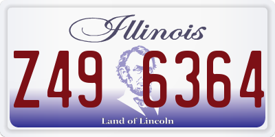 IL license plate Z496364