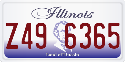IL license plate Z496365