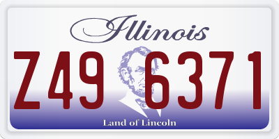 IL license plate Z496371