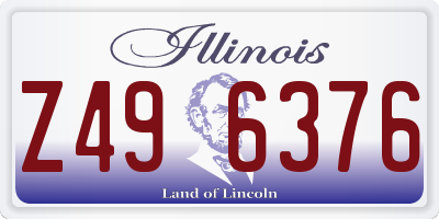 IL license plate Z496376
