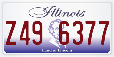 IL license plate Z496377