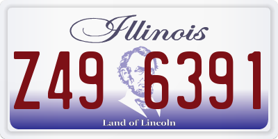 IL license plate Z496391