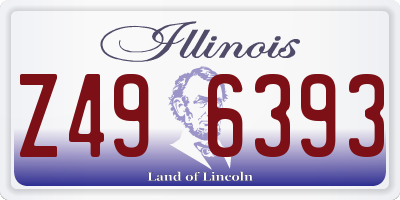 IL license plate Z496393