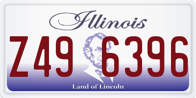 IL license plate Z496396