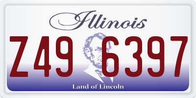 IL license plate Z496397