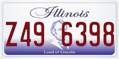IL license plate Z496398