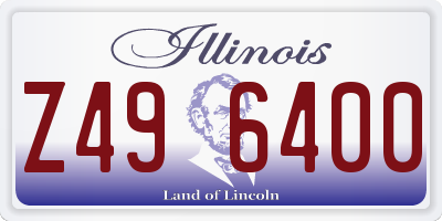 IL license plate Z496400