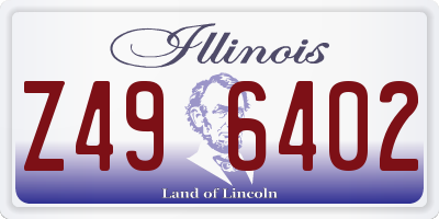 IL license plate Z496402