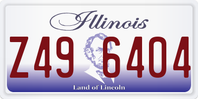 IL license plate Z496404