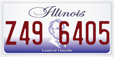 IL license plate Z496405