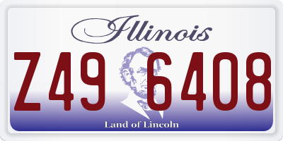 IL license plate Z496408
