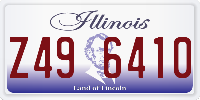 IL license plate Z496410