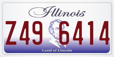 IL license plate Z496414