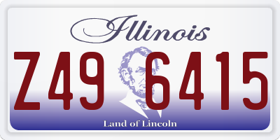 IL license plate Z496415