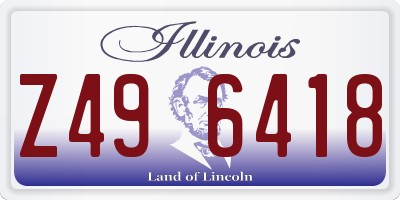 IL license plate Z496418