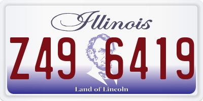 IL license plate Z496419